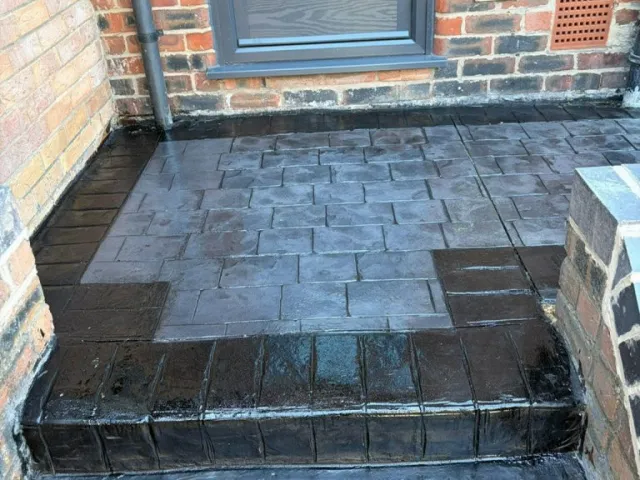 New Pattern Imprinted Concrete Driveway in Sale Moor New Pattern Imprinted Concrete Driveway in Sale Moor