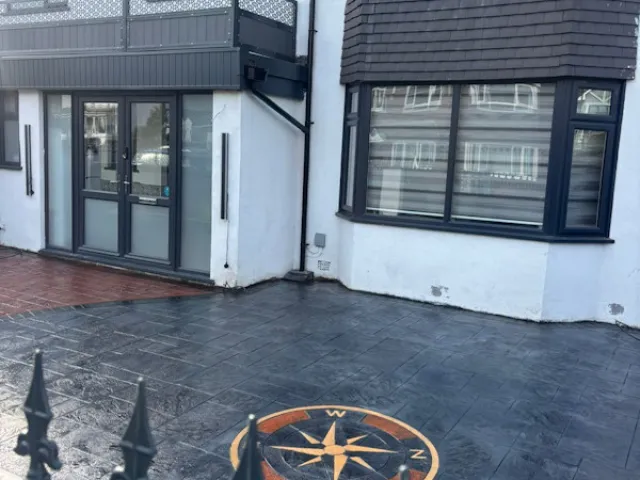 New Pattern Imprinted Concrete Driveway in Northenden Manchester