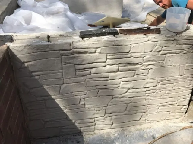 New Driveway and wall in progress New Driveway and wall in progress