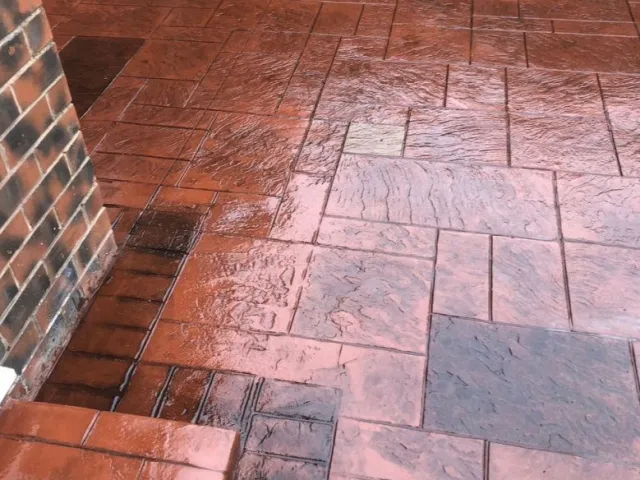 New Pattern Imprinted Concrete Driveway in Droylsden, Manchester New Pattern Imprinted Concrete Driveway in Droylsden, Manchester