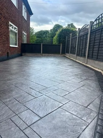 New Pattern Imprinted Concrete Driveway in Wythenshawe New Pattern Imprinted Concrete Driveway in Wythenshawe