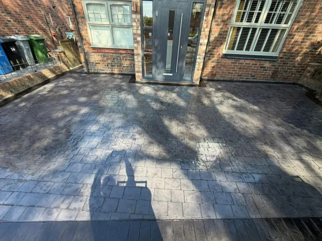 New Pattern Imprinted Concrete Driveway in Sale Moor New Pattern Imprinted Concrete Driveway in Sale Moor