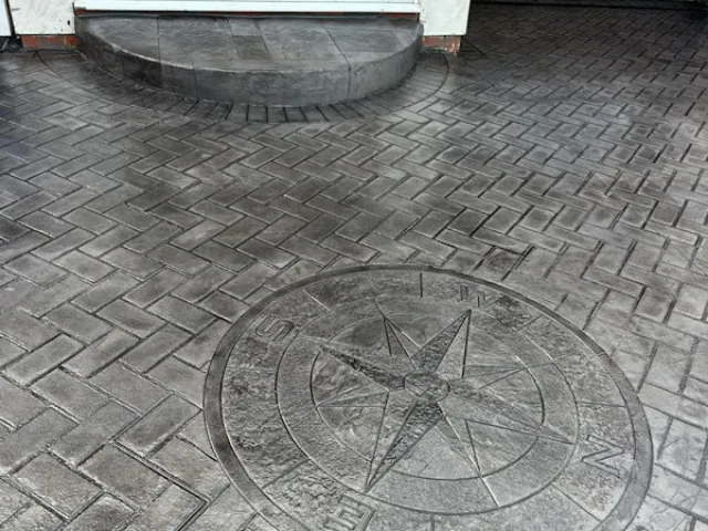 New Pattern Imprinted Concrete Driveway in Cheadle Stockport New Pattern Imprinted Concrete Driveway in Cheadle Stockport