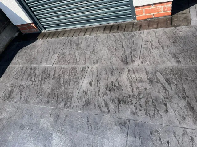 New Pattern Imprinted Concrete Driveway in Salford