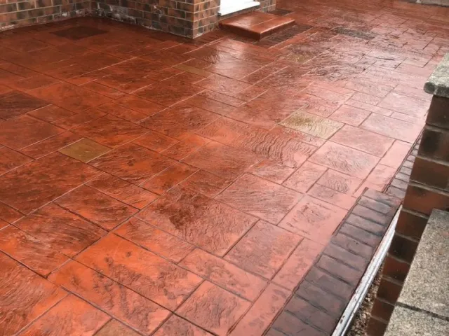 New Pattern Imprinted Concrete Driveway in Droylsden, Manchester New Pattern Imprinted Concrete Driveway in Droylsden, Manchester