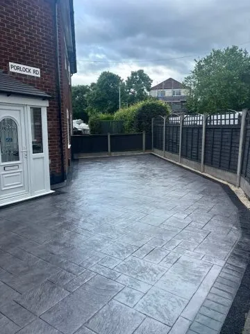 New Pattern Imprinted Concrete Driveway in Wythenshawe New Pattern Imprinted Concrete Driveway in Wythenshawe