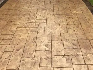New driveway in Ashlar Cut Stone pattern installed in Bramhall