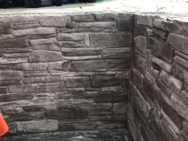 Completed Driveway and wall Completed Driveway and wall