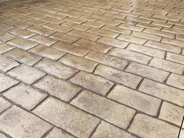 New Pattern Imprinted Concrete Driveway in St Helens, Merseyside New Pattern Imprinted Concrete Driveway in St Helens, Merseyside