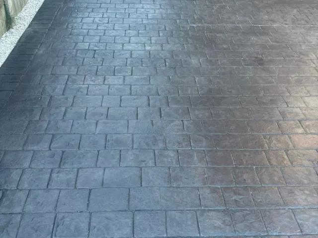 Pattern Imprinted Concrete Driveway in Wythenshaw