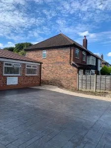 New driveway in Brooklands