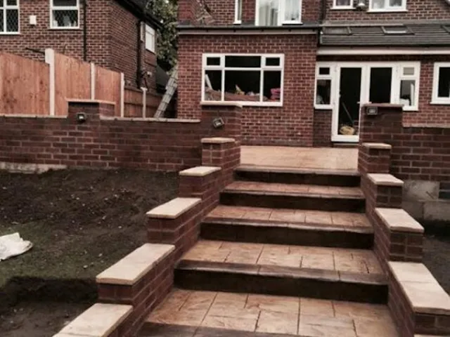 Sandstone steps Northenden 02 Sandstone steps Northenden 02