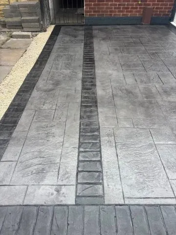 New Pattern Imprinted Concrete Driveway in Wythenshawe New Pattern Imprinted Concrete Driveway in Wythenshawe