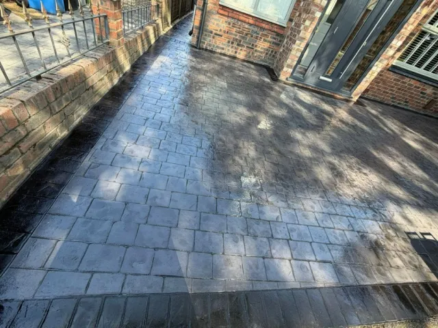 New Pattern Imprinted Concrete Driveway in Sale Moor New Pattern Imprinted Concrete Driveway in Sale Moor