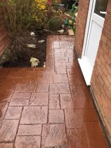 New driveway and paths in Leigh Wigan