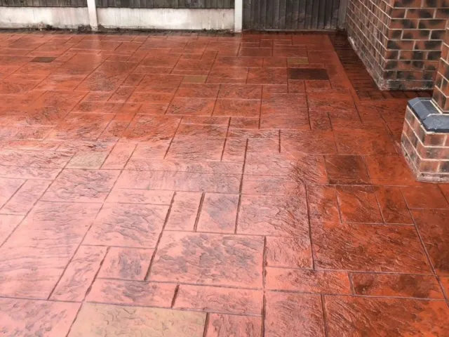 New Pattern Imprinted Concrete Driveway in Droylsden, Manchester New Pattern Imprinted Concrete Driveway in Droylsden, Manchester
