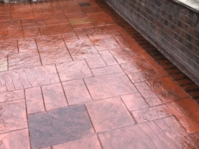 New Pattern Imprinted Concrete Driveway in Droylsden, Manchester New Pattern Imprinted Concrete Driveway in Droylsden, Manchester