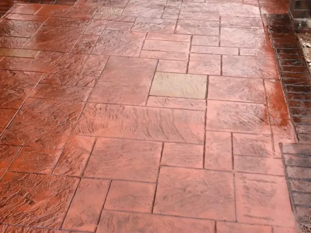New Pattern Imprinted Concrete Driveway in Droylsden, Manchester New Pattern Imprinted Concrete Driveway in Droylsden, Manchester