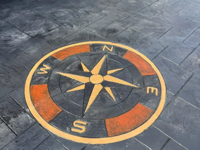 New Pattern Imprinted Concrete Driveway in Northenden Manchester