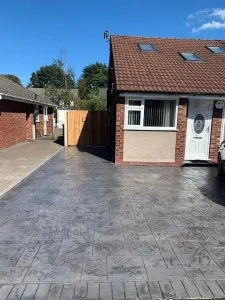 New Pattern Imprinted Driveway in Heald Green